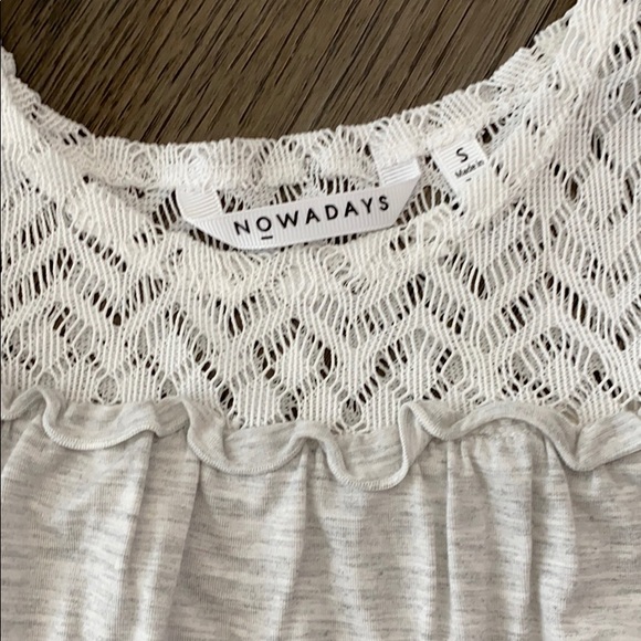 Off the shoulder light grey girls top - Picture 5 of 6